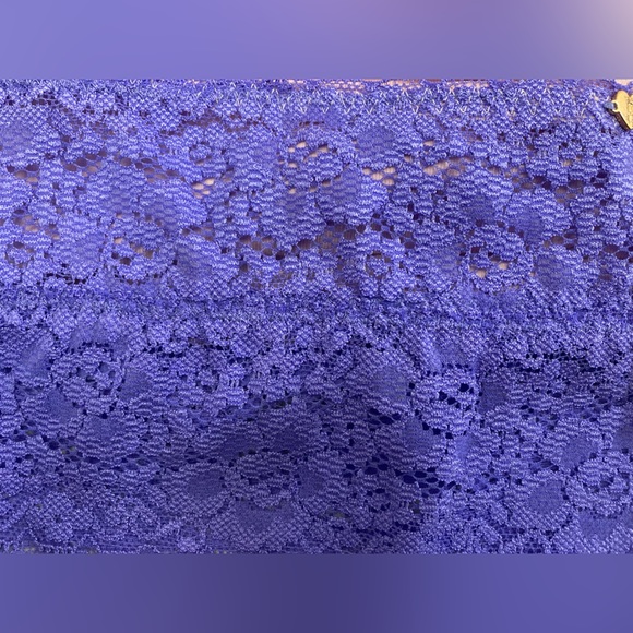 PINK Victoria’s Secret Lavender Purple & Light Pink Lace Bandeau Size Large NWOT - Picture 6 of 11